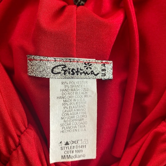 Red party dress - Picture 5 of 5